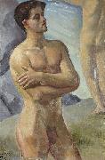 Jean-Baptiste Paulin Guerin Bathing Men France oil painting artist